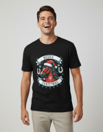 Merrie Christmas | T-Shirt - Zwart