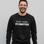 Merry Drunk | Sweater - Zwart
