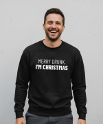 Merry Drunk | Sweater - Zwart