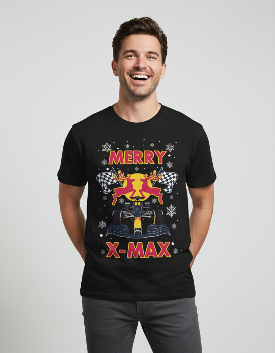 merry-xmax-shirt-zwart Merry X-MAX | Shirt - Zwart - Image 1