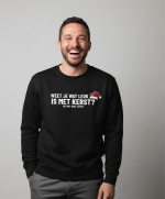 Mij met rust laten | Sweater - Zwart