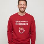Mijn Bloedgroep is Gluhwein | Sweater - Rood