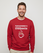 Mijn Bloedgroep is Gluhwein | Sweater - Rood