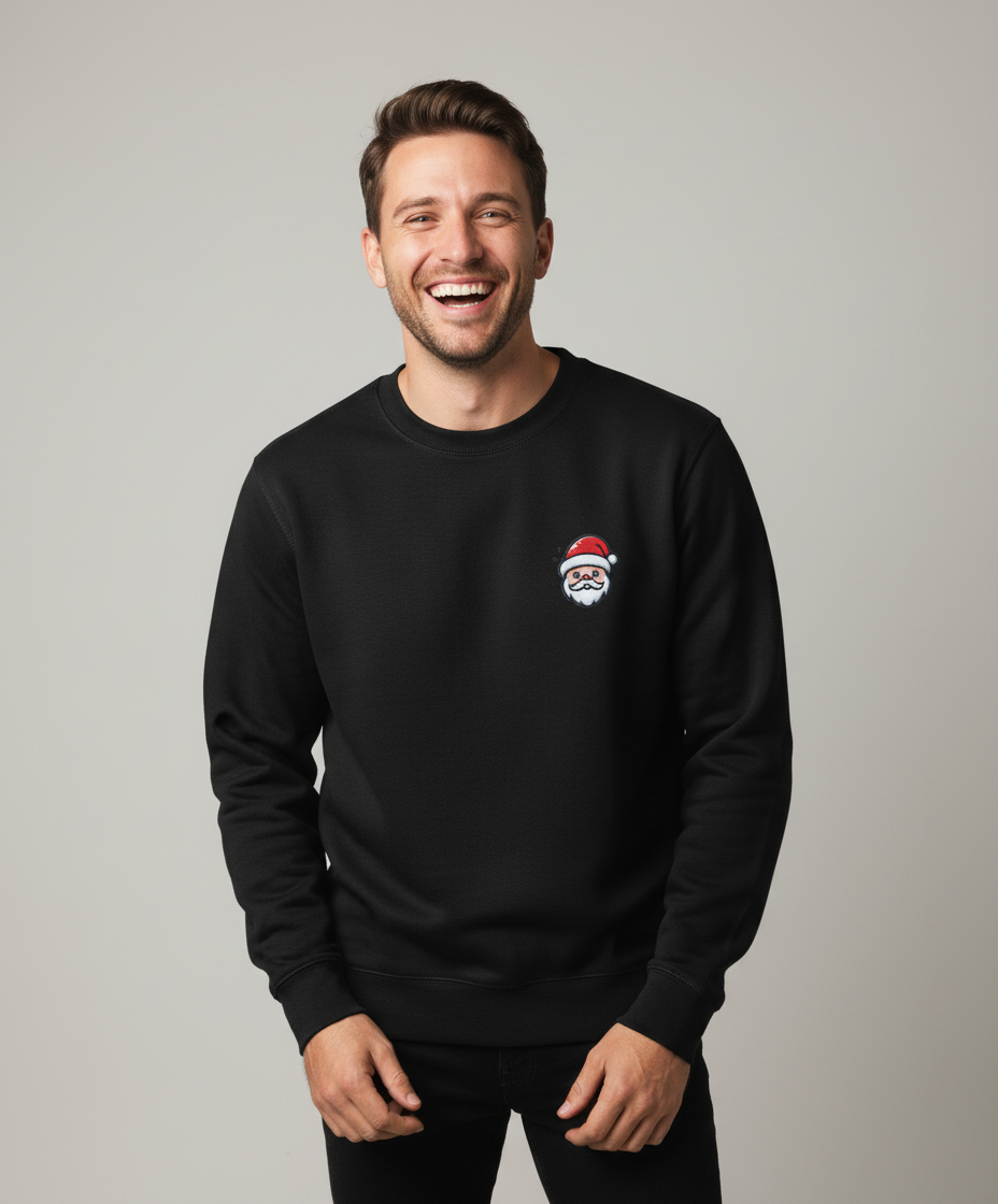 mini-santa-sweater-zwart Mini Santa | Sweater - Zwart - Image 1