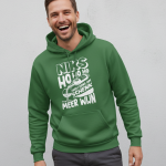 Niks Ho Ho Ho | Hoodie - Groen