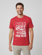 Niks Ho Ho Ho | Shirt - Rood