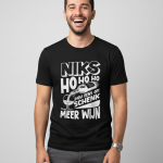 Niks Ho Ho Ho | Shirt - Zwart