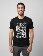 Niks Ho Ho Ho | Shirt - Zwart