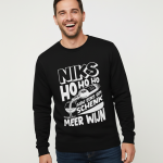 Niks Ho Ho Ho | Sweater - Zwart