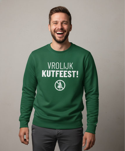 Vrolijk Kutfeest | Sweater - Groen