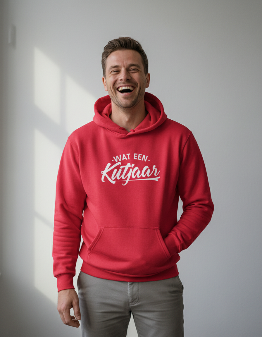 wat-een-kutjaar-hoodie-rood Wat een Kutjaar | Hoodie – Rood - Image 1