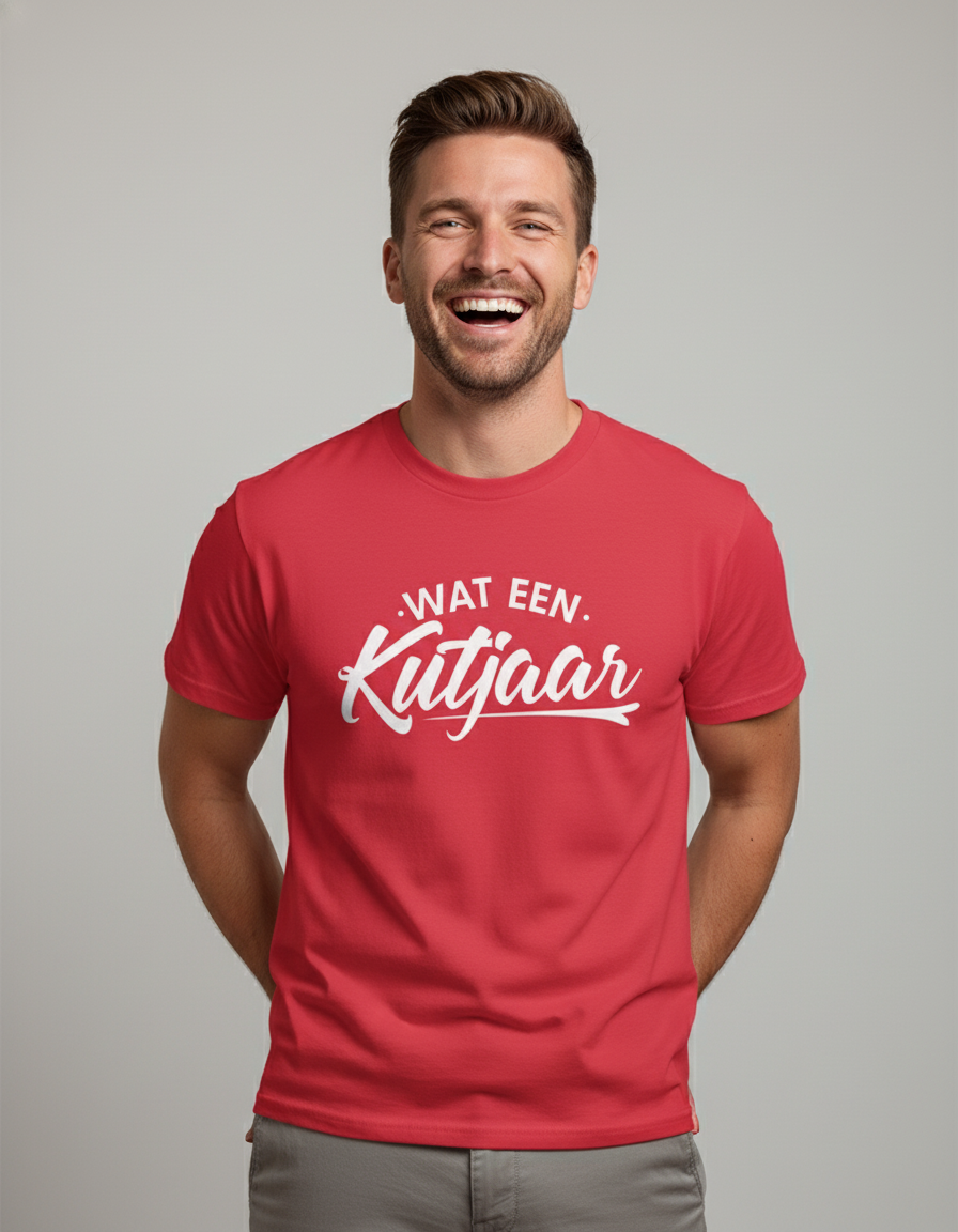 wat-een-kutjaar-shirt-rood Wat een Kutjaar | Shirt - Rood - Image 1