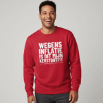 Wegens Inflatie | Sweater - Rood