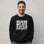 Wegens Inflatie | Sweater - Zwart