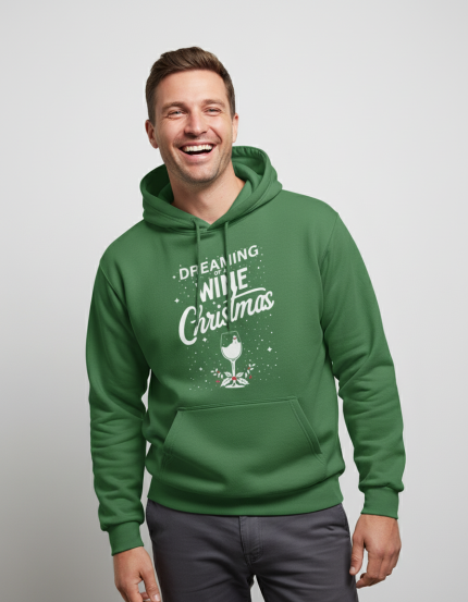 A Wine Christmas | Hoodie - Groen
