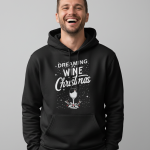 A Wine Christmas | Hoodie - Zwart
