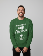 A Wine Christmas | Sweater - Groen