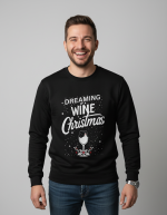 A Wine Christmas | Sweater - Zwart